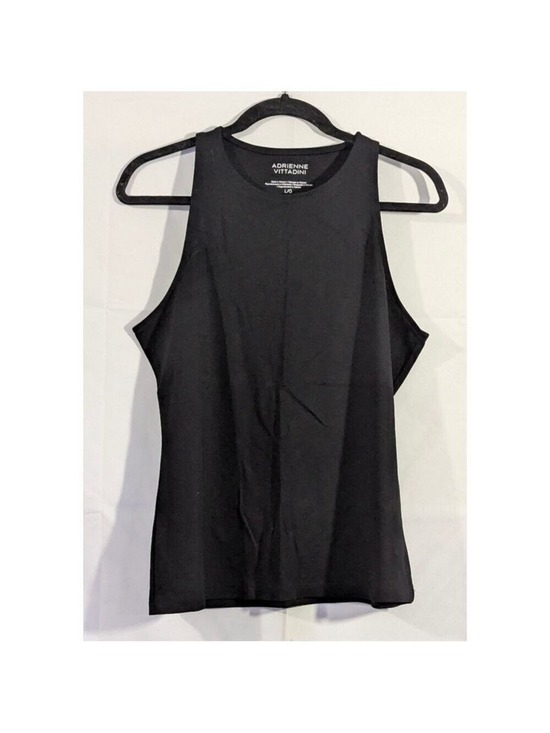 Adrienne Vittadini Tops - Adrienne Vittadini Black Mock Neck Sleeveless Top Women's Large